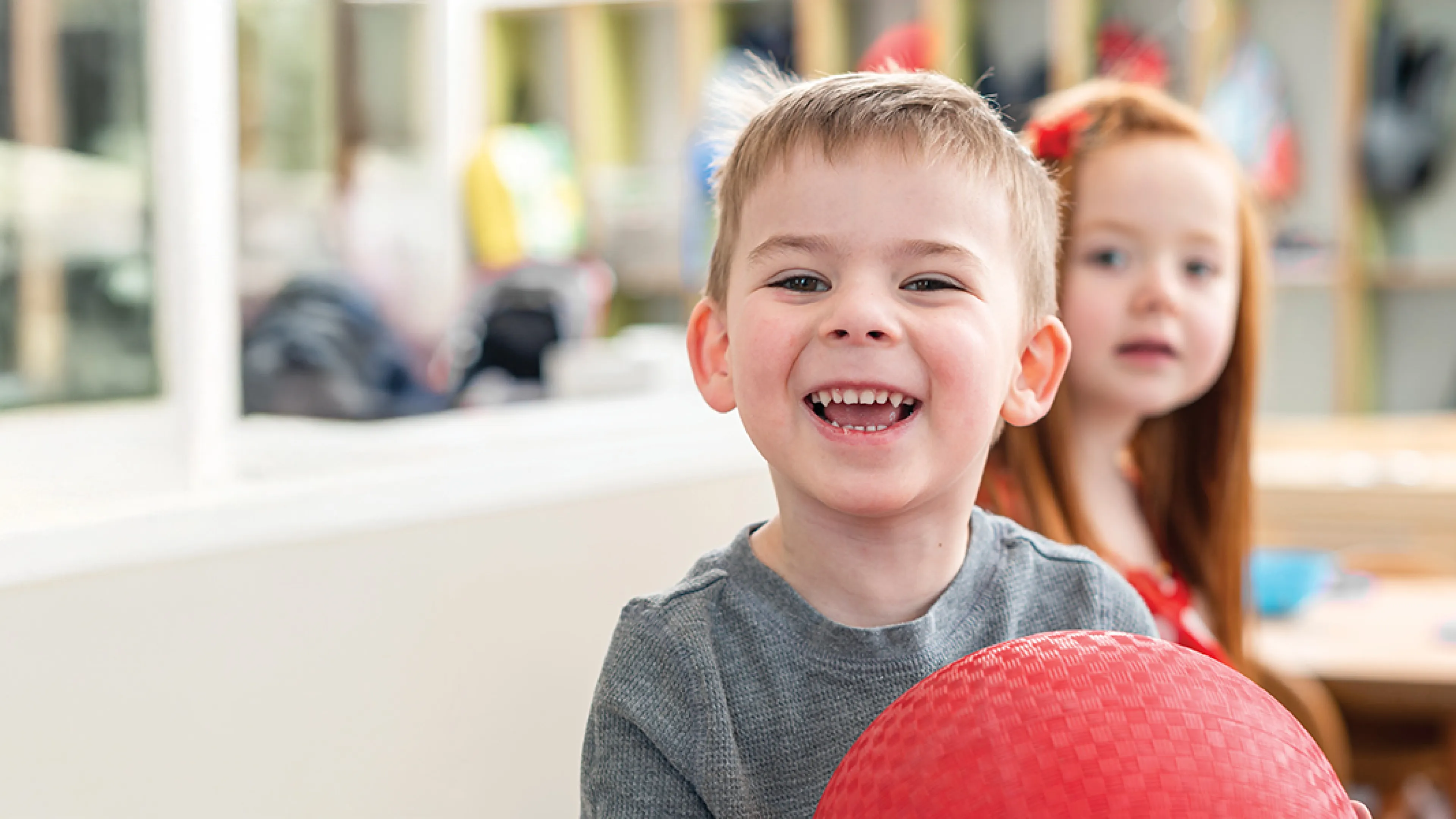 Children playing in child care setting