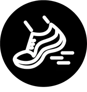 Icon of a running shoe.