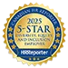 Canadian HR Reporter 2024 5-Star Diversity, Equity, and Inclusion Employer badge